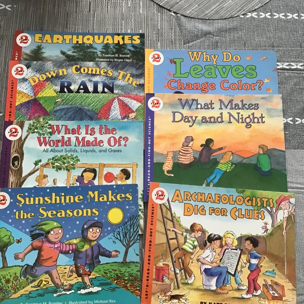 Lot of 7 Let's Read and Find Out Science Books, Stage 2--Homeschooling Science,